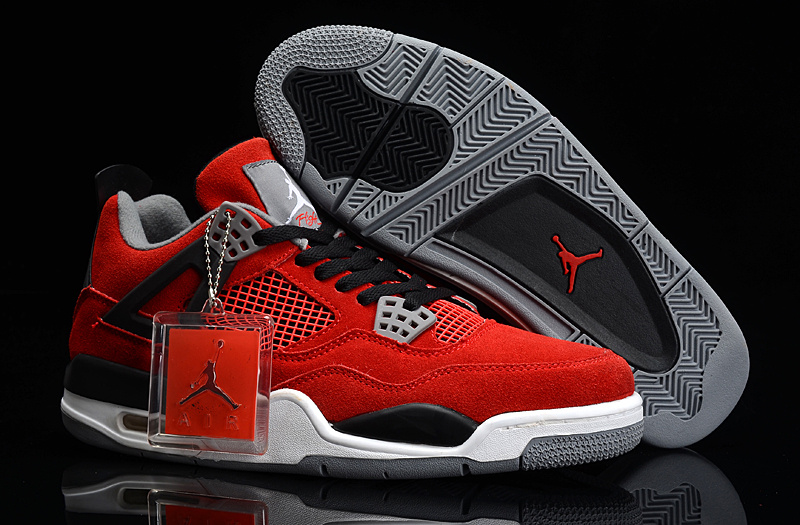 Air Jordan 4 Men Shoes Red/Black Online